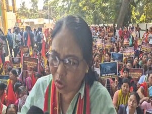 Tripura: Women wing of BJP ally stages protest against govt's plan to turn royal palace into hotel